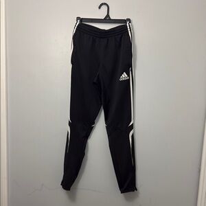 Adidas Black Jogger Sweatpants with Zippered legs